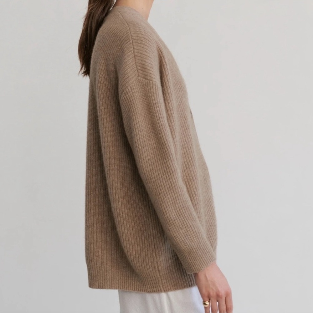 Jenni Kayne Cashmere Cocoon Cardigan - Undyed Stone - Picture 2 of 4